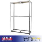 Sealey 2-Level Tyre Rack with Shelf 150kg Capacity Per Level STR008