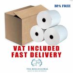 THERMAL  PAPER POS EPOS TILL ROLLS 80 x 70mm box of 20 rolls PDQ EPOS