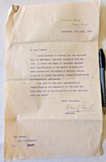 Aylmer Pearson, Governor of North Borneo, Signed Letter 1916