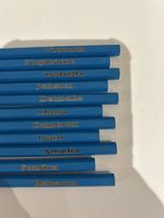 Personalised Blue HB pencils Pack of 15