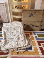 Original Pelso Fringed Vintage Sun Canopy for Silvercross Coachbuilt Pram Boxed