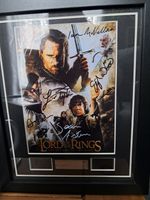 Set Of 3 Limited Edition Signed Lord Of The Rings Film Cells Excellent