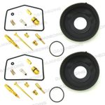 Set of 2 Carburetor Rebuild Kit CJ360 CB360 CL360 SLIDE DIAPHRAGM Jets Gaskets
