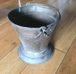 Vintage Copper Helmet Bucket  Wine Cooler Tarnished (Small Shed)