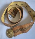 Soviet Red Army Officers Parade Belt USSR Yellow Brass Fittings With Star  44"