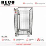 REFURBISHED FOURSIDED MESH ROLL CONTAINER CAGE ROLLING PALLET WAREHOUSE