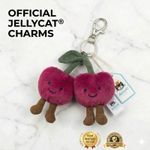 NEW Jellycat Amuseable Cherries - Cherry Key Ring Charm With Tags.