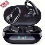 TWS Wireless Bluetooth Earphones Headphones Sports Ear Hook Running Bass Earbuds