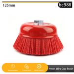 5inch Nylon Filament Abrasive Cup Brush Metal Polishing Grinder For Rust Removal