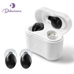 Delmicure Hearing Aids for Seniors, Adaptive Noise Reduction, Rechargeable, Pair