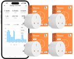 4 Pack SONOFF Zigbee Smart Plug Energy Monitor Timer Socket Alexa Home Assistant