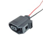 6E0973702 8T0973702 2 Pin ABS Sensor Female Plug Connector - VW Audi Seat Skoda