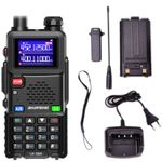 Baofeng UV-5RM 1.77" Ham Radio Walkie Talkie UHF VHF  999CH Type C Two Way Radio