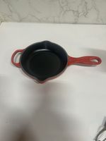 Le Creuset Signature Cast Iron Skillet Double Spout 2 Handle Cerise Red