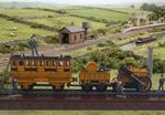 OO Gauge 1:76 Scale Stephenson's Rocket Locomotive Train Display Model Diorama