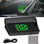 Digital HUD Speedometer MPH Car Head Up Display GPS Speed Meter windscreen Front