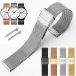 Stainless Steel Milanese Watch Strap 18–24mm Quick Release Mesh Bracelet UK