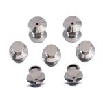 10pcs Locking Pin Backs Metal Keepers Badge Fastener Tie Tack Lapel Brooch