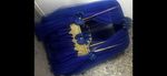 Beautiful handmade royal blue baby crib