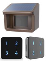 Htzsafe Solar Wireless Driveway Alarm No Replace Battery 2 Receivers + 1 Sensor