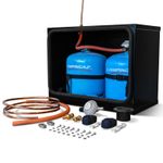 DOUBLE 904 907 CAMPING GAZ STEEL GAS LOCKER KIT WITH CAMPING GAS REGULATOR