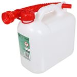 Fuel Can 5L Large Plastic Petrol Diesel Car Jerry Can Clear Extension Spout