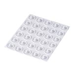 Self Adhesive Non Slip Rubber Feet for Glass Chopping Boards - 30 Clear Bumpers