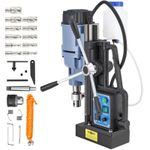 ZELCAN Magnetic Drill Press 3125lbf w 11 Bits Portable Drilling Machine 2" Dia.