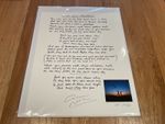 Graham Nash - Teach your children lyrics - autographed (37/60 issued)