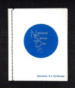 1975 NATIONAL STAMP DAY PRIVATELY PRODUCED BOOKLET (BLACK STITCHING)