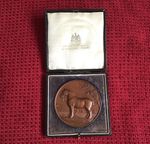 1922 Clydesdale Horse Society Large Award Medal 72mm DIA Heavy . Shire Interest