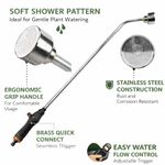 83cm Aluminium Watering Lance with Professional Rose Spray Head & Comfort Grip