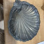 Lunt Modern Victorian Silverplate Footed Shell Bowl V21 Vintage Dish 10.5 inch