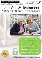 Last Will & Testament & Power of Attorney Home DIY Document Kit