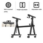 Piano Keyboard Stand Z Style Keyboard Stand with Wheels Adjustable Foldable NEW