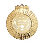 Free Customized Logo Medals 65mm Golden Silver Bronze Metal Medal Souvenir