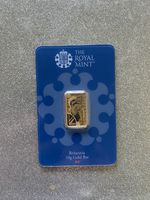 10 Gram Royal Mint Brittania gold bar sealed assay card 