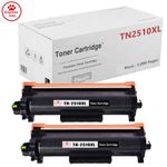 2 Pk TN-2510XL Toner Cartridge Fits For Brother DCP-L2620DW L2627DW HL-L2400DW