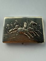 Russia silver cigarette case .84