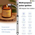 USB Rechargeable Electric Arc Candle lighter Windproof BBQ Kitchen Flexible
