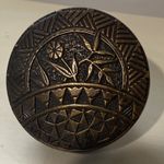 ESTATE FIND Marked Russell & Erwin cast Brass Flower Doorknob Repro? See Photos.