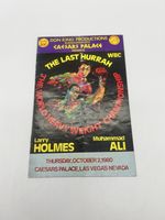 Muhammad Ali Vs Larry Holmes Pamphlet Flyer Leaflet Onsite Original Rare