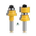 Ogee Window Sash Door Rail & Stile Joint Router Bits Set Cutter, 1/2 12mm Shank