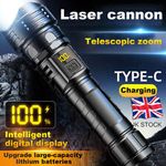 99000000Lumens Torch Lamp High Powered Super Bright Flashlight LED Rechargeable