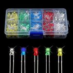 3mm 5mm 300pcs LED Lights Assortment Set White Yellow Red Blue Green UK