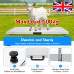 Digital Vet Scales Heavy Duty Weighing Platform 500kg Pet Dog Animal Livestock