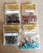 Semi Precious Stone Beads Garnet Jasper Labradorite Turquoise x4 Packs Unopened
