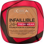 L’Oréal Infallible 24H Fresh Wear Powder Foundation 330 Noisette Hazelnut - Full