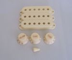 Aged White ST Knobs,Pickup Covers, ST 5-Way Switch Tip fits American ST Guitar