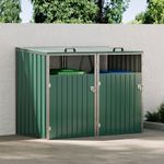 LARGE Double Wheelie Bins Storage Yard Store Cover Garden Rubbish Dustbin 2 Shed